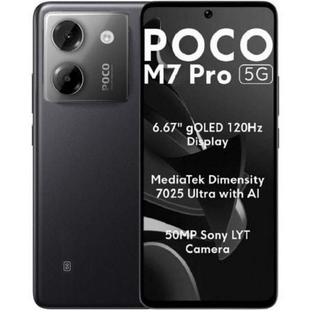 Smartphone xiaomi poco m7 pro 8gb/ 256gb/ 6.67"/ 5g/ negro