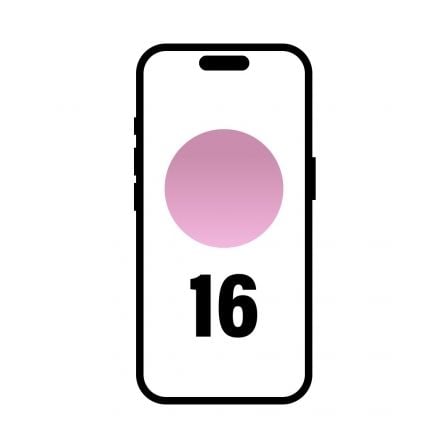 Smartphone apple iphone 16 256gb/ 6.1"/ 5g/ rosa