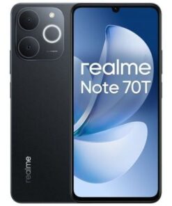Smartphone realme note 70t 4gb/ 256gb/ 6.74"/ negro obsidiana
