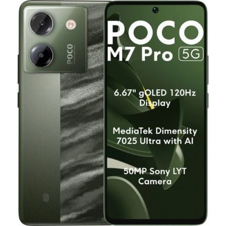 Smartphone xiaomi poco m7 pro 8gb/ 256gb/ 6.67"/ 5g/ verde