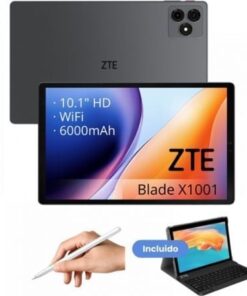 Tablet zte tab blade x1001w 10.1"/ 4gb/ 128gb/ octacore/ gris/ incluye teclado y stylus pen