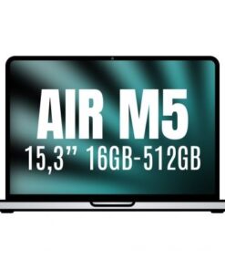Apple macbook air 15,3"/ m5 10-core cpu/ 16gb/ 512gb ssd/ 10-core gpu/ plata