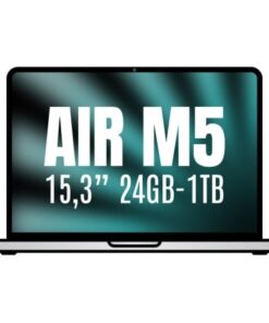 Apple macbook air 15,3"/ m5 10-core cpu/ 24gb/ 1tb ssd/ 10-core gpu/ plata