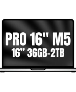 Apple macbook pro 16"/ m5 max 18-core cpu/ 36gb/ 2tb ssd/ 32-core gpu/ plata