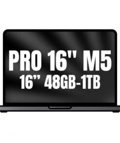 Apple macbook pro 16"/ m5 pro 18-core cpu/ 48gb/ 1tb ssd/ 20-core gpu/ negro espacial