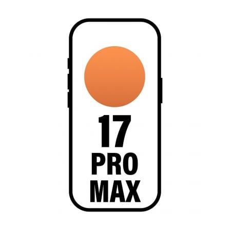 Smartphone apple iphone 17 pro max 2tb/ 6.9"/ 5g/ naranja cósmico