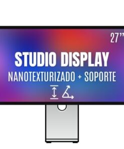 Apple studio display 27"/ cristal nano texturizado/ soporte con altura e inclinación ajustable