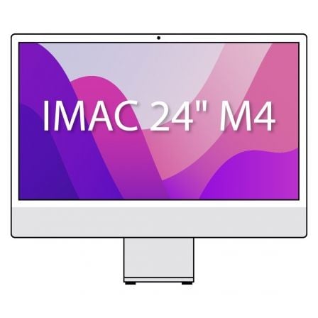 Apple imac 24" retina 4,5k / m4 10-core cpu/ 16gb/ 512gb ssd/ 10-core gpu/ plata