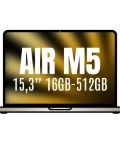 Apple macbook air 15,3"/ m5 10-core cpu/ 16gb/ 512gb ssd/ 10-core gpu/ blanco estrella