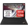 Portátil lg gram 16ud55u-g.ax85bn ryzen ai 7 445/ 32gb/ 512gb ssd/ 16"/ sin sistema operativo