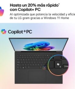 Alternative view of Portátil lg gram pro 16z90u-k.aub5bn intel core ultra x7-358h/ 32gb/ 512gb ssd/ 16"/ win11