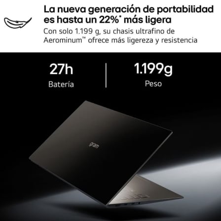 Portátil lg gram pro 16zd90u-g.ax85bn intel core ultra 7-355/ 32gb/ 512gb ssd/ 16"/ sin sistema operativo - Imagen 4