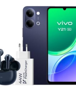 Smartphone vivo y21 4gb/ 256gb/ 6.74"/ 5g/ negro/ incluye cargador + auriculares