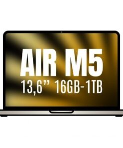 Apple macbook air 13,6"/ m5 10-core cpu/ 16gb/ 1tb ssd/ 10-core gpu/ blanco estrella
