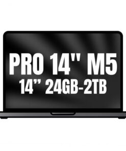 Apple macbook pro 14"/ m5 pro 18-core cpu/ 24gb/ 2tb ssd/ 20-core gpu/ negro espacial