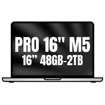 Apple macbook pro 16"/ m5 max 18-core cpu/ 48gb/ 2tb ssd/ 40-core gpu/ plata