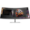 Monitor profesional ultraparonámico curvo hp pro serie 7 37.5"/ wqhd+/ multimedia/ regulable en altura/ plata