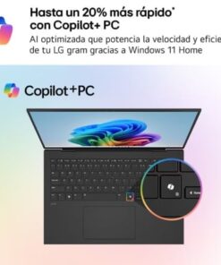 Alternative view of Portátil lg gram 16ud55u-g.ax55bn ryzen ai 5 430/ 16gb/ 512gb ssd/ 16"/ sin sistema operativo