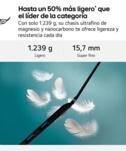 Portátil lg gram 16z90tl-v.az85bn intel core ultra 7-258v/ 32gb/ 512gb ssd/ 16"/ win11 pro - Imagen 3