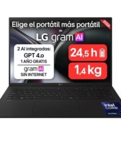 Portátil lg gram 17zd90tl-g.ax85bn intel core ultra 7-258v/ 32gb/ 512gb ssd/ 17"/ sin sistema operativo