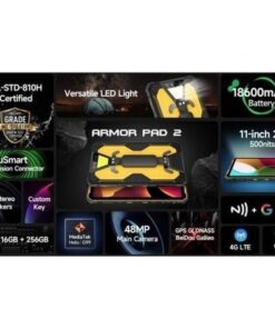 Tablet rugerizada ulefone armor pad 2 11"/ 8gb/ 256gb/ octacore/ 4g/ negro y amarillo - Imagen 4