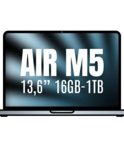 Apple macbook air 13,6"/ m5 10-core cpu/ 16gb/ 1tb ssd/ 10-core gpu/ azul