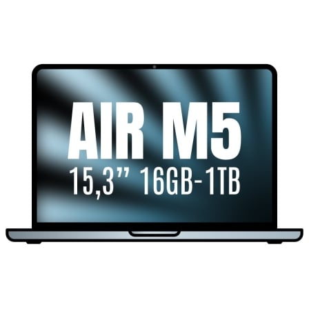 Apple macbook air 15,3"/ m5 10-core cpu/ 16gb/ 1tb ssd/ 10-core gpu/ azul