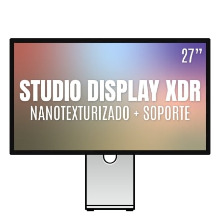 Apple studio display xdr 27"/ cristal nano texturizado/ soporte con altura e inclinación ajustable
