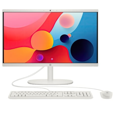 Pc all in one hp 22-dg0042ns intel n200/ 8gb/ 512gb ssd/ 21.45"/ sin sistema operativo