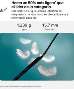 Portátil lg gram 16zd90tl-g.ax85bn intel core ultra 7-258v/ 32gb/ 512gb ssd/ 16"/ sin sistema operativo - Imagen 2