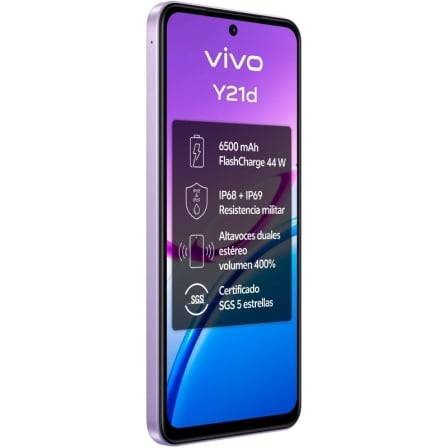 Smartphone vivo y21d 6gb/ 256gb/ 6.68"/ púrpura - Imagen 3