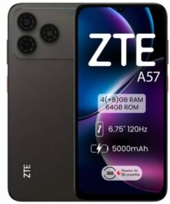 Smartphone zte a57 4gb/ 64gb/ 6.75"/ negro